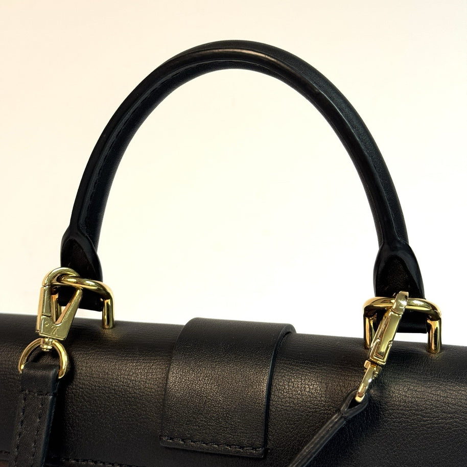 Louis Vuitton Locky BB Monogram Canvas & Schwarzes Leder Umhängetasche 2021
