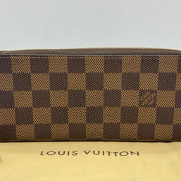 Louis Vuitton Portemonnaie Damen Zippy Slim Damier Ebene & Rose Ballerine 2017
