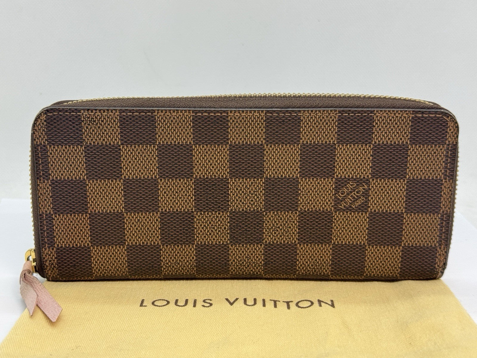 Louis Vuitton Portemonnaie Damen Zippy Slim Damier Ebene & Rose Ballerine 2017