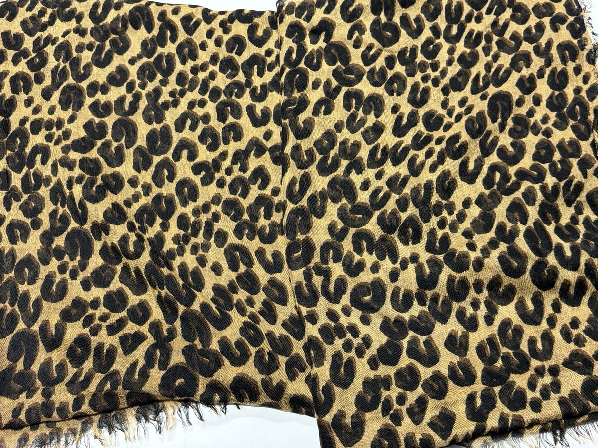 LOUIS VUITTON SCHAL LEOPARD BRAUN PINK KASCHMIR SEIDE TUCH M72215