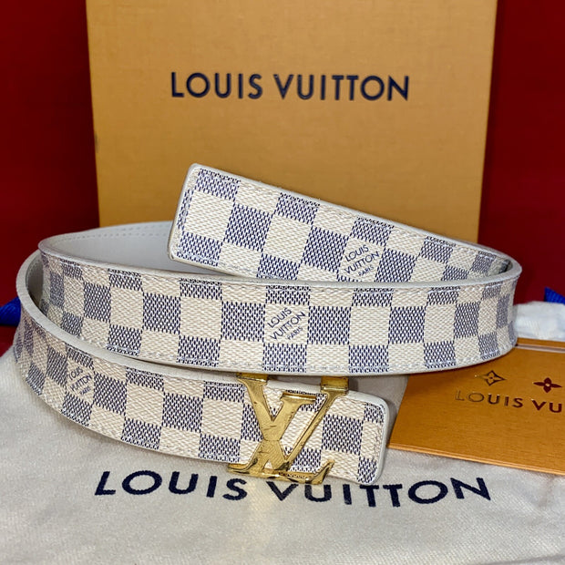 Louis Vuitton M9268 Damengürtel Damier Azur Gürtel Gr. 85 Gold 2019