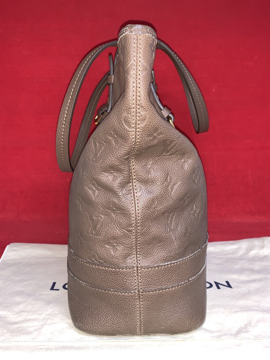 Louis Vuitton M40516 Citadine PM Monogram Empreinte Taupe Damen Handtasche 2012