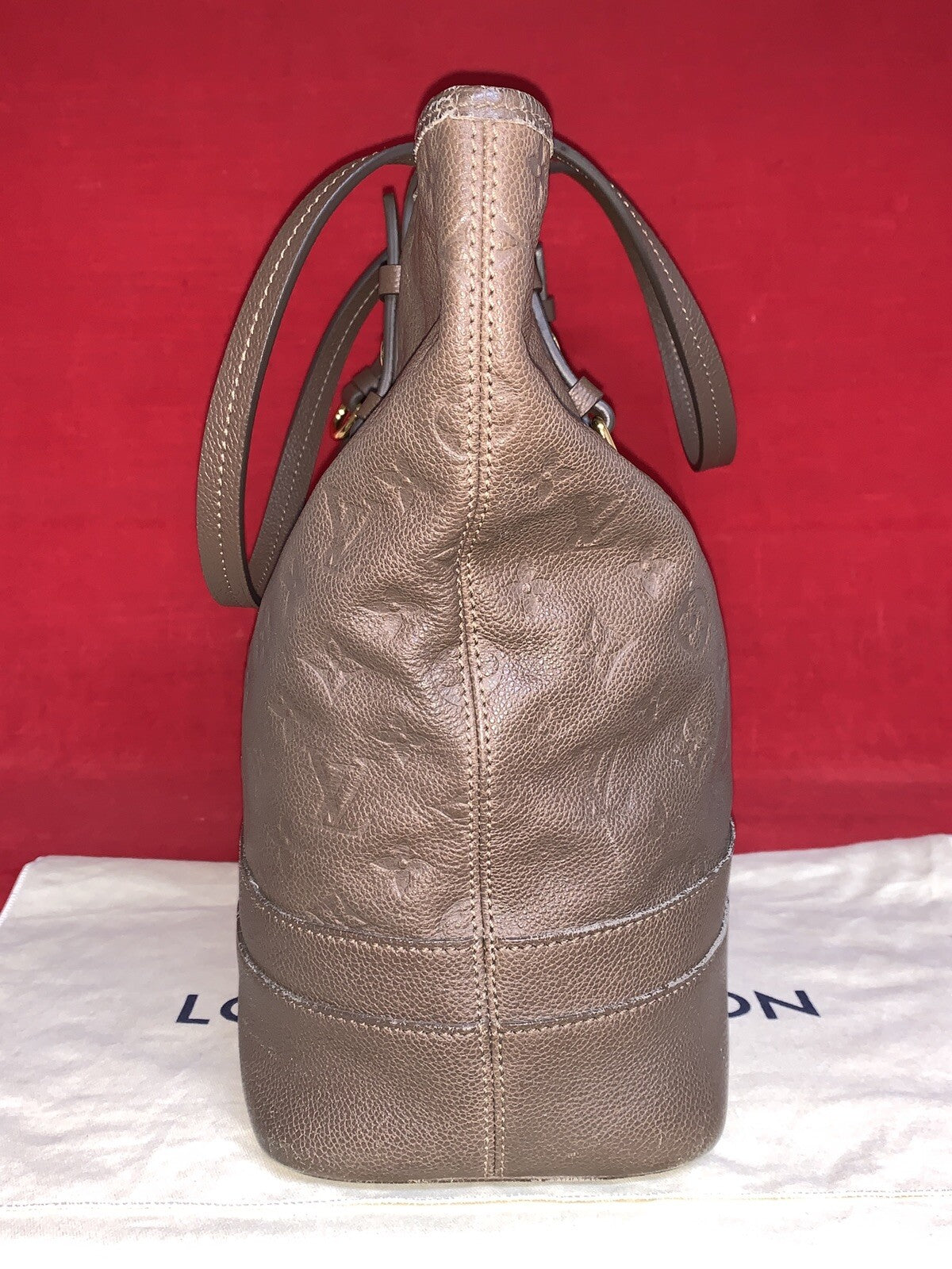 Louis Vuitton M40516 Citadine PM Monogram Empreinte Taupe Damen Handtasche 2012