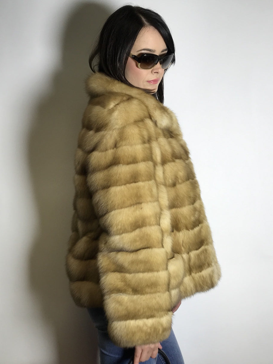 Traumhafte Gold Zobel Jacke by FEILITSCH Damen EU: 38 absolut neuwertig!