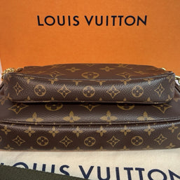 Louis Vuitton Multi Pochette aus 2023 mit Original Rechnung in Khaki Top Zustand