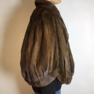 Elegantes Nerzcape, Cape naturbraun Exklusiv vom Kürschner onesize / S-L Damen