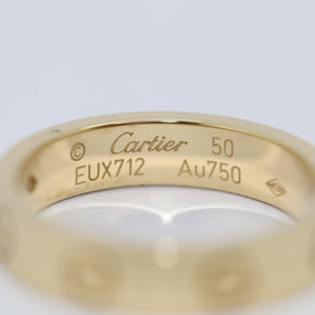Cartier Love Diamant Ring Trauring/Ehering mit Brillant 18k Gelbgold Gr. 50