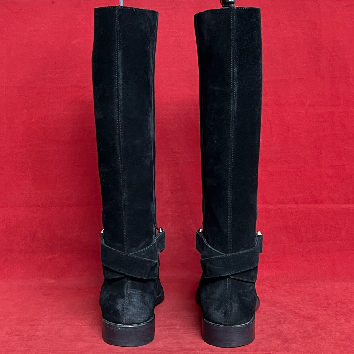 Balenciaga Damen Stiefel, Boots, Schwarz Velours, Samt Gr. 38