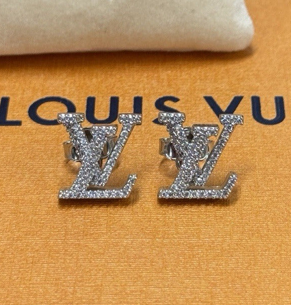Louis Vuitton M00608 LV Iconic Palladium Ohrringe Ohrstecker