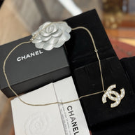 Chanel A86160 CC Halskette Collier Anhänger Bicolor