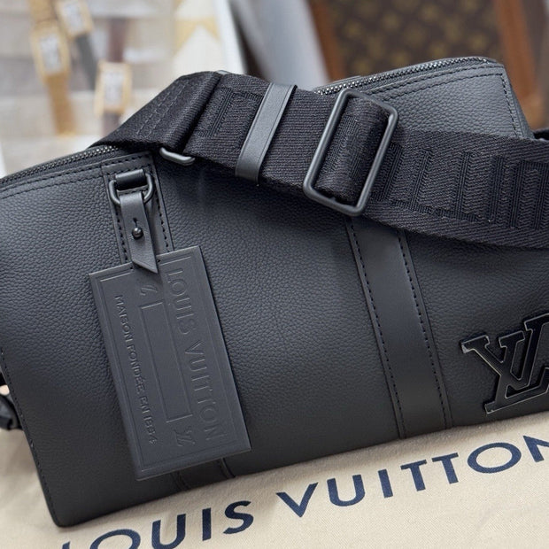 Louis Vuitton City Keepall Aerogram M59255 Umhängetasche Schwarz