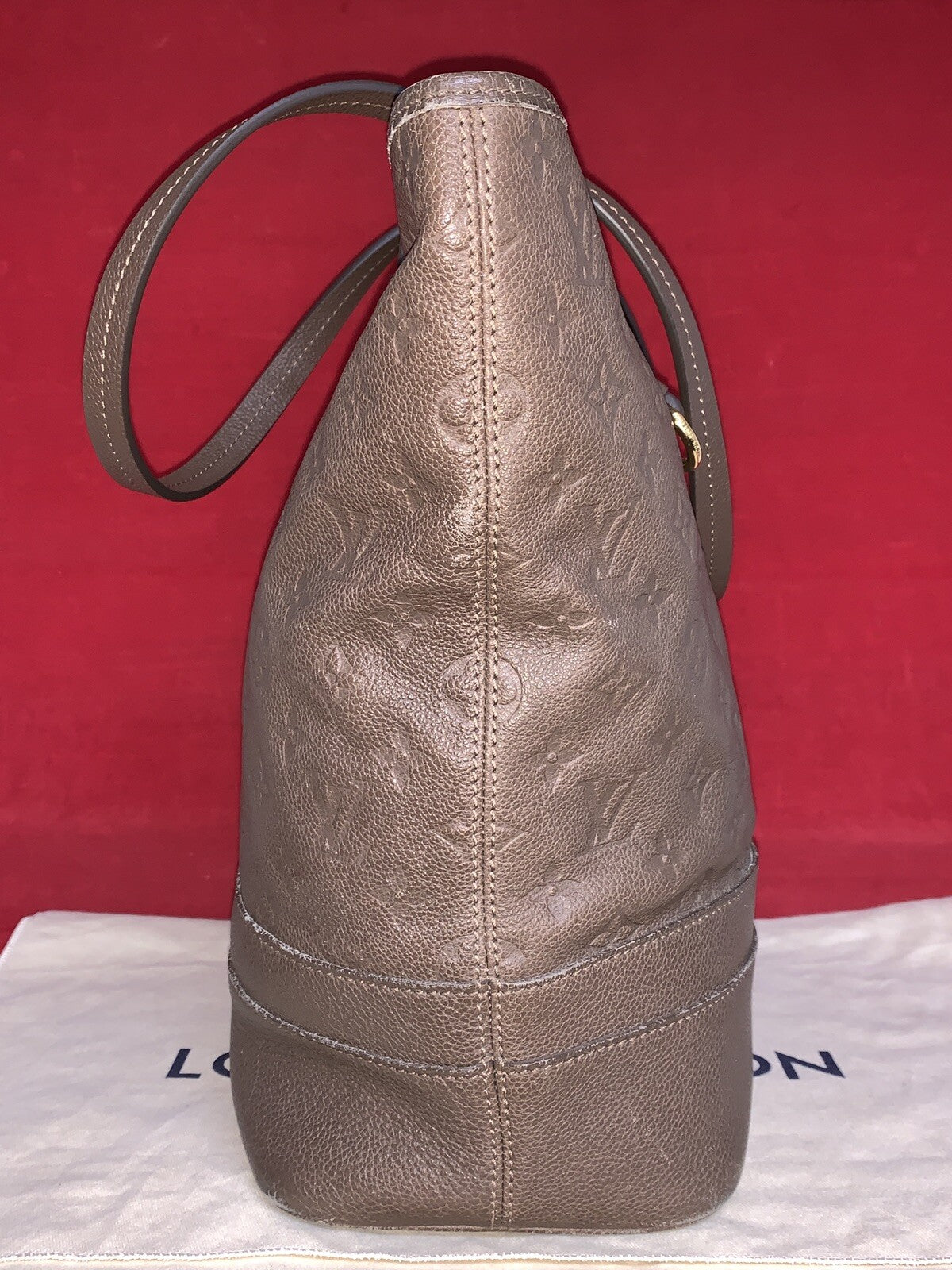 Louis Vuitton M40516 Citadine PM Monogram Empreinte Taupe Damen Handtasche 2012