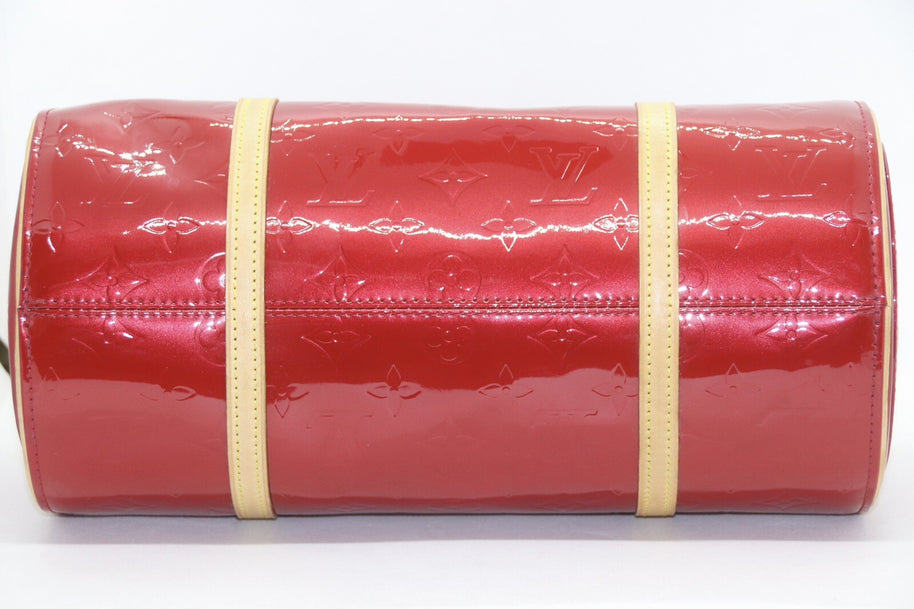 Louis Vuitton Papillon 30 Vernis Leder Rot Damentasche