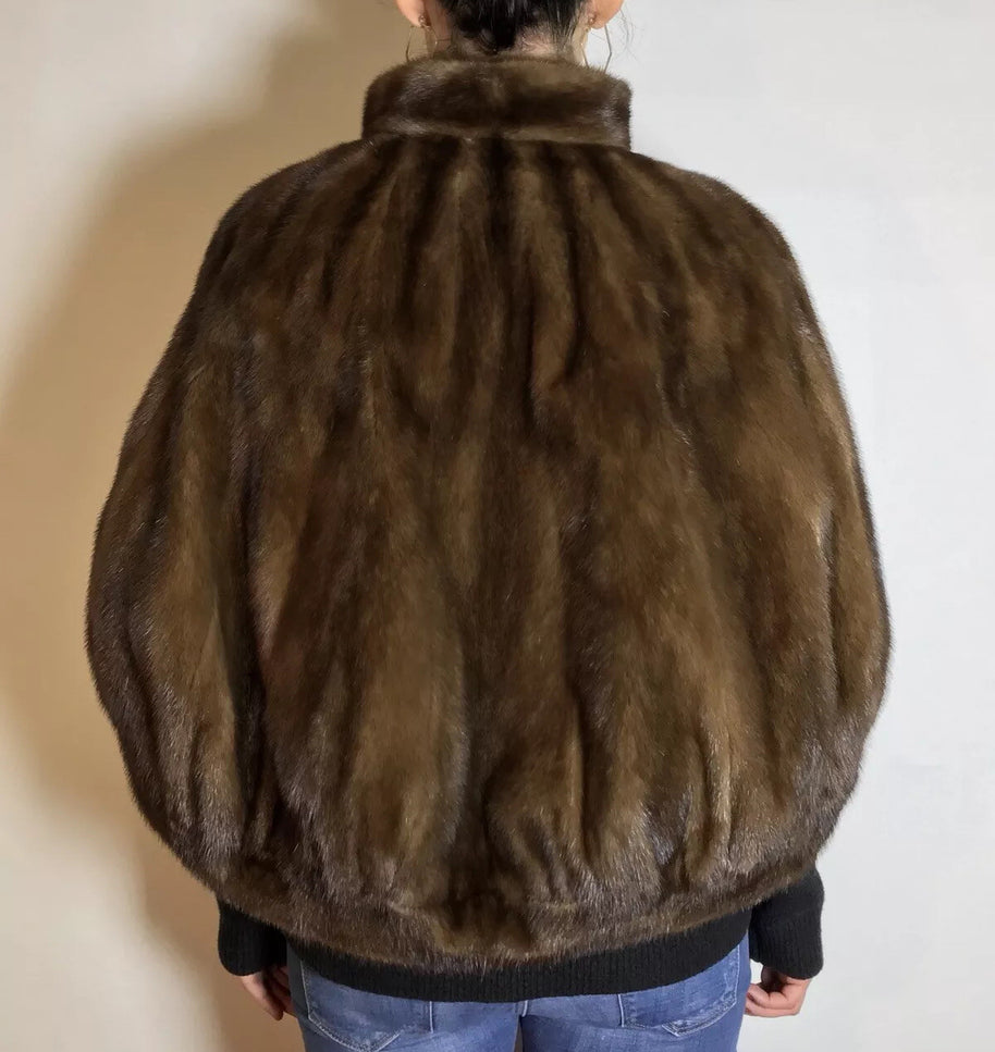 Elegantes Nerzcape, Cape naturbraun Exklusiv vom Kürschner onesize / S-L Damen