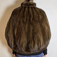 Elegantes Nerzcape, Cape naturbraun Exklusiv vom Kürschner onesize / S-L Damen
