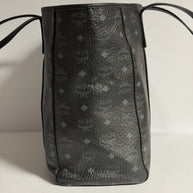 MCM Toni Medium Shopper mit Reissverschluss in Visetos Schwarz mit Rechnung