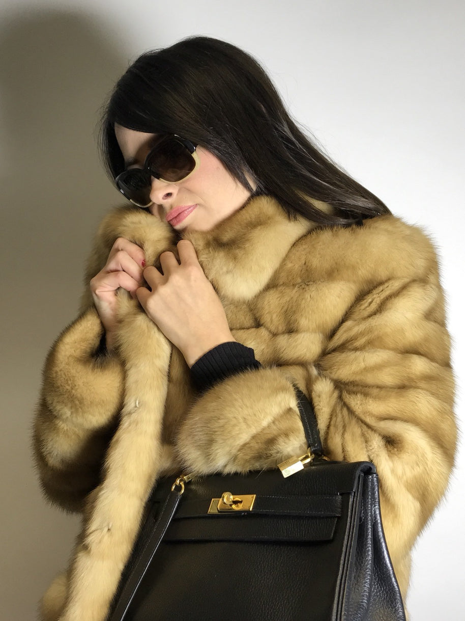 Traumhafte Gold Zobel Jacke by FEILITSCH Damen EU: 38 absolut neuwertig!