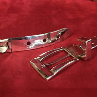 Schwerer 925 Sterling Silbergürtel DESIGNER ANTONIO FALLACI made in Italy