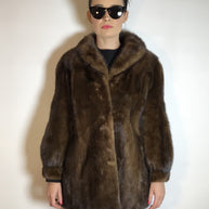 Schöne Nerzjacke naturbraun vom Kürschner Gr. 34/36 Damen