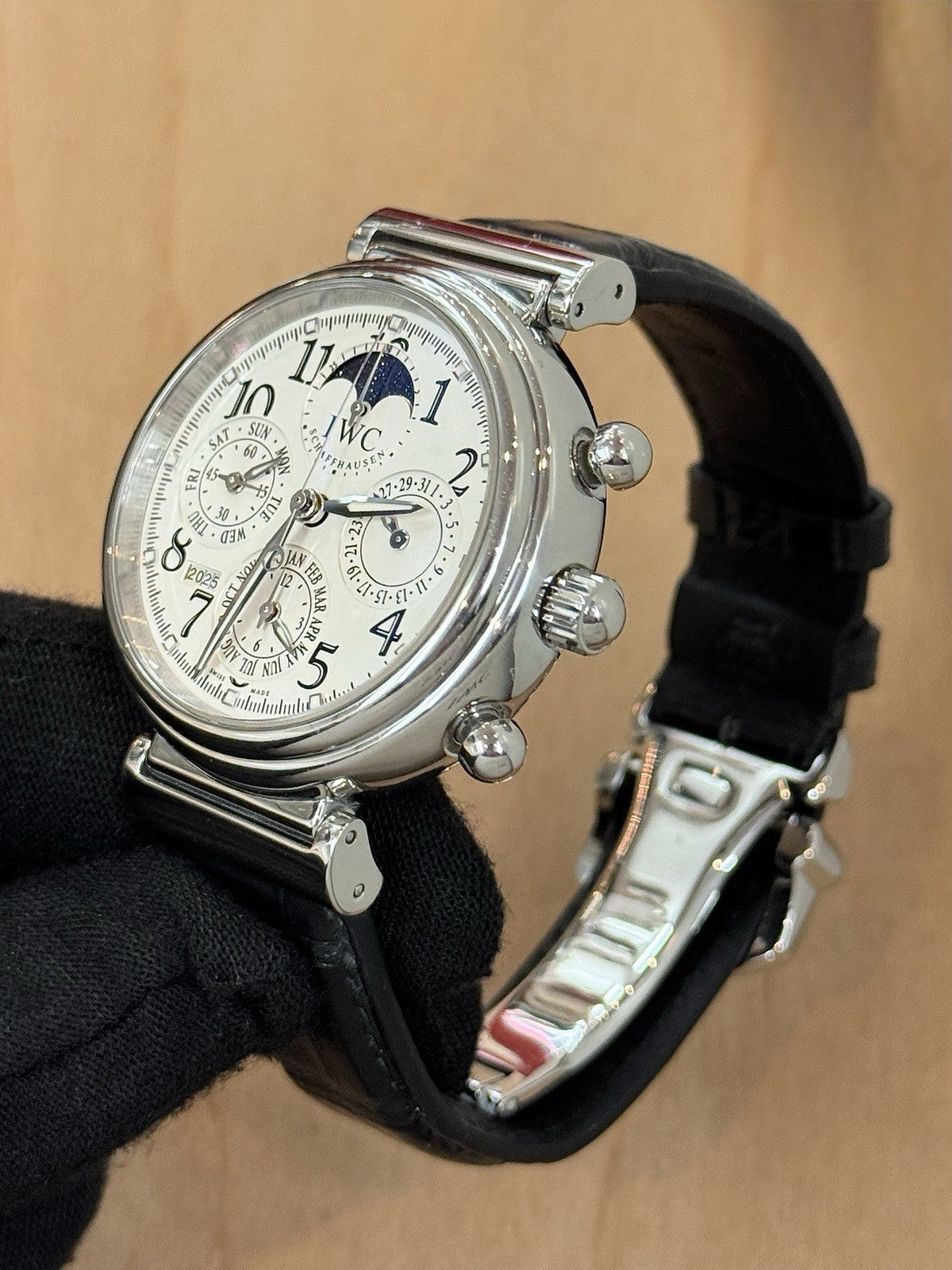 IWC Da Vinci Edelstahl 41.5mm Automatik Ewiger Kalender IW375803 Fullset 2006