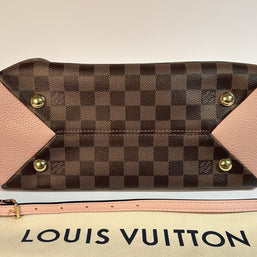 Louis Vuitton Brittany Damier Ebene & Rosa Umhängetasche Top Zustand