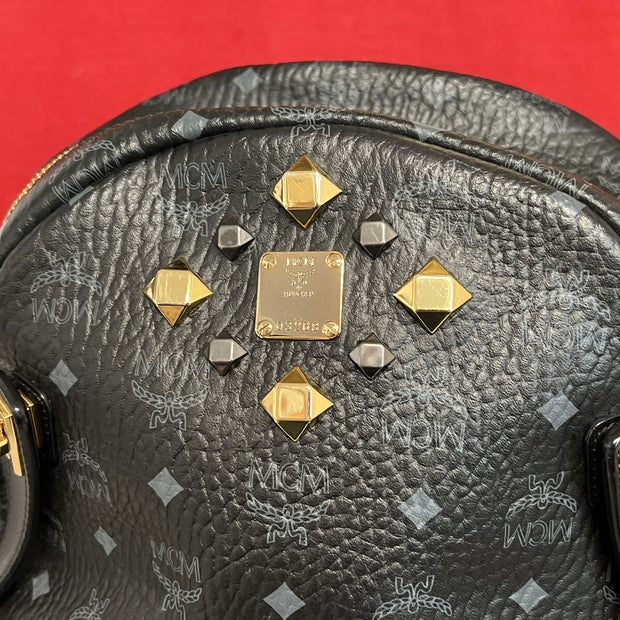 MCM Dual Stark Rucksack Großes Modell Schwarz Gold