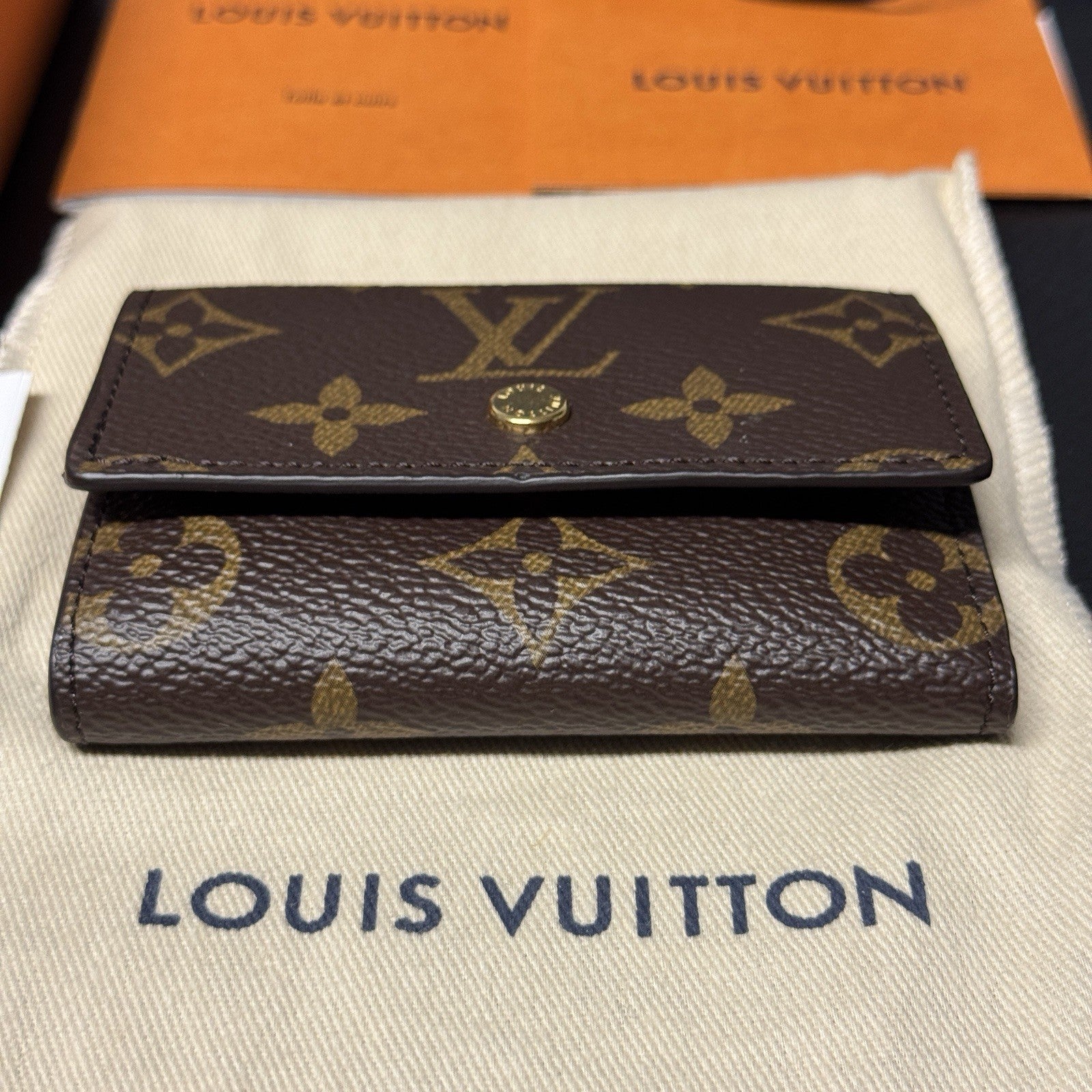 Louis Vuitton Micro Wallet Trifold Geldbörse Monogam Schwarz mit orig. Rechnung