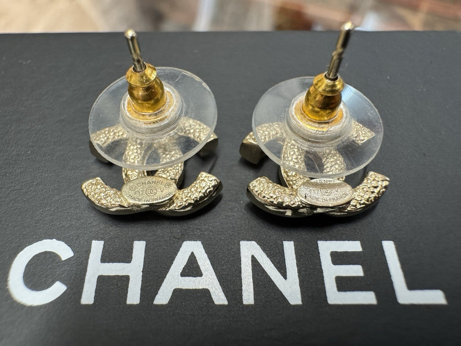 Chanel A88429 CC Ohrringe Ohrstecker Vergoldet