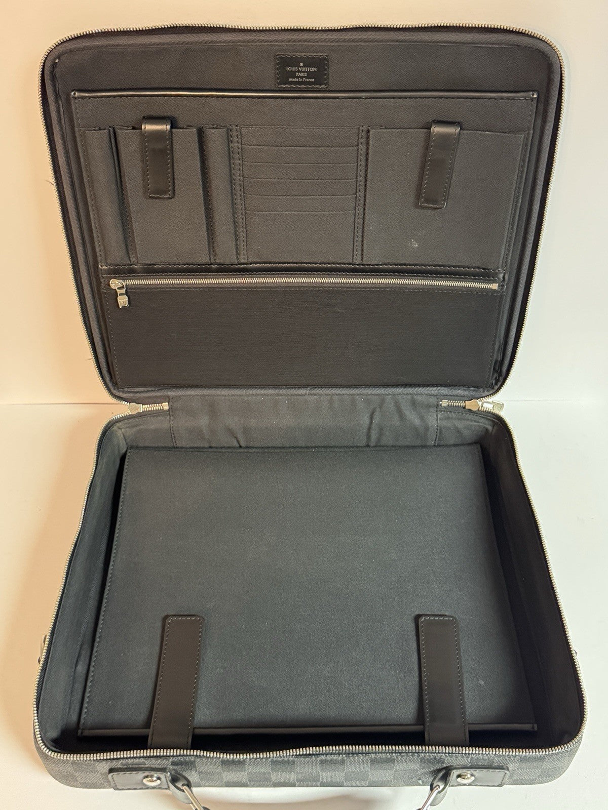 Louis Vuitton Steeve Porte Documents Damier Graphite Herren Businesstasche