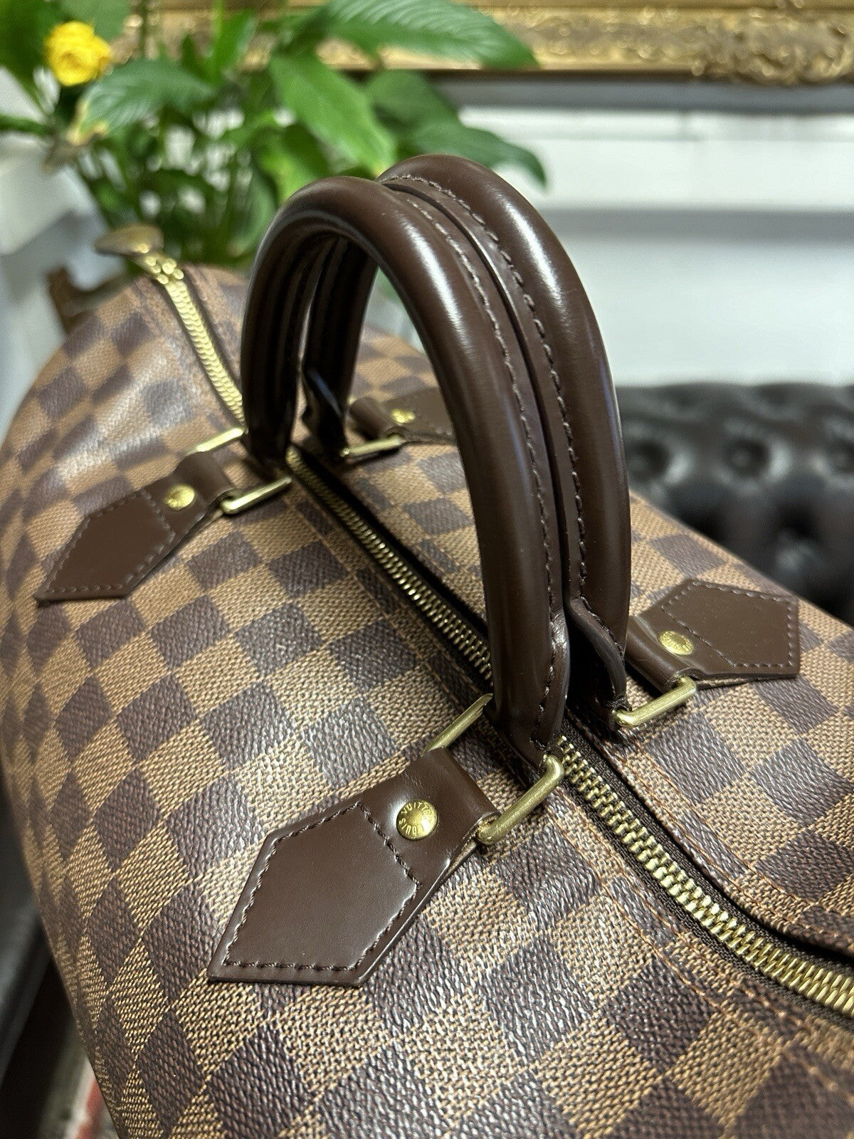 Louis Vuitton Speedy 35 Damier Ebene 2011 Top Zustand