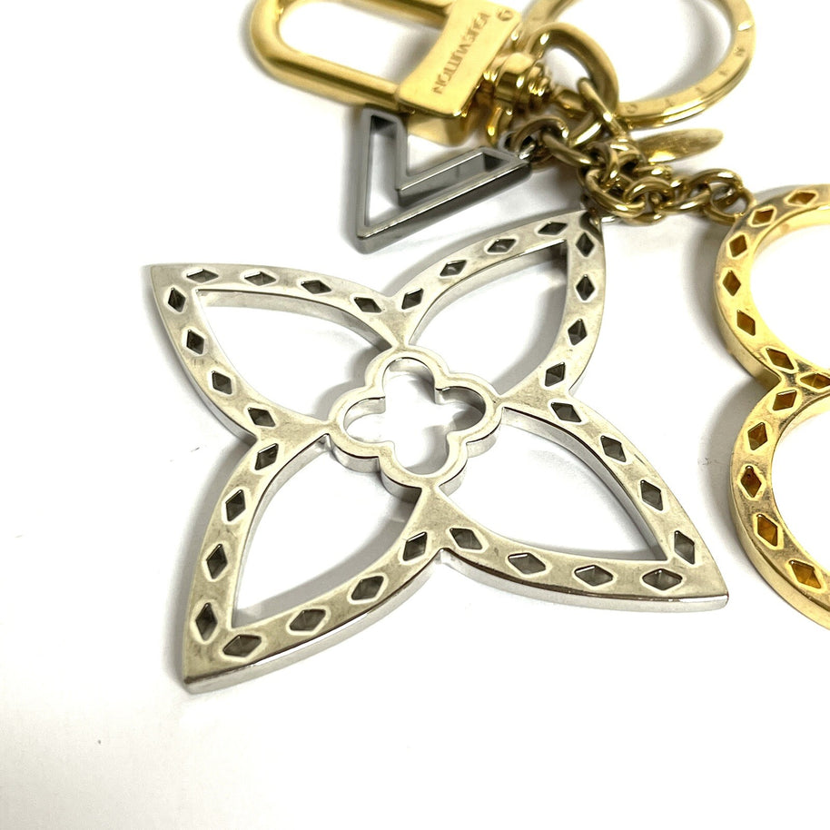 Louis Vuitton Taschen- / Schlüsselanhänger Silber/Gold Carm Neo Tapage M00001