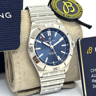 Breitling Chronomat Automatic GMT 40 Blau 2024 Fullset A32398101C1A1