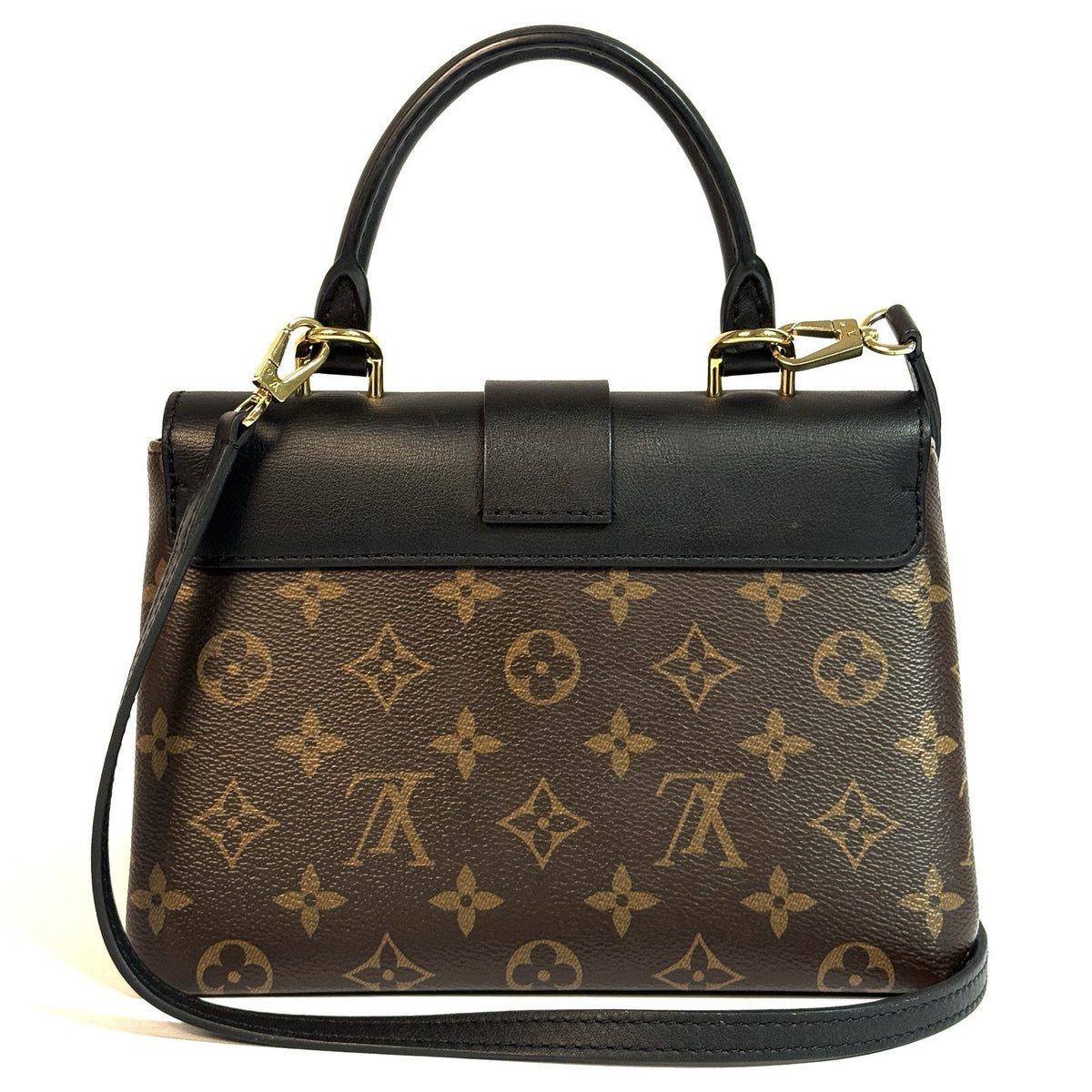Louis Vuitton Locky BB Monogram Canvas & Schwarzes Leder Umhängetasche 2021