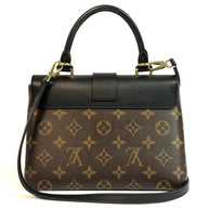 Louis Vuitton Locky BB Monogram Canvas & Schwarzes Leder Umhängetasche 2021