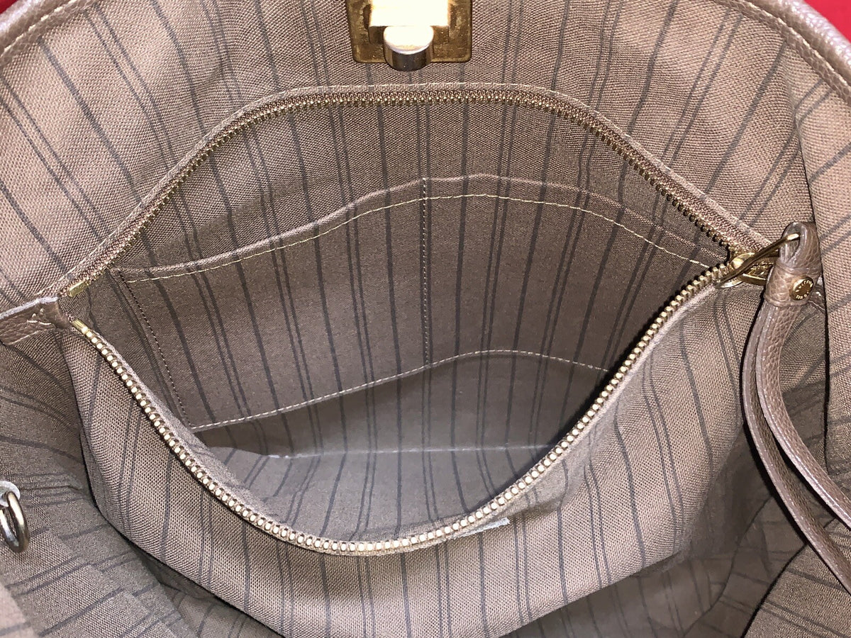 Louis Vuitton M40516 Citadine PM Monogram Empreinte Taupe Damen Handtasche 2012