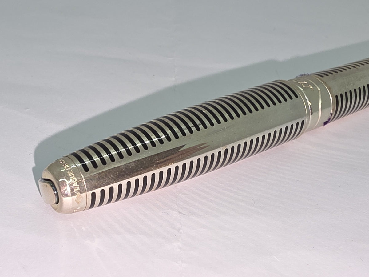 ST Dupont Olympio Laque De Chine Sterling Silver Large Ball Point 485100