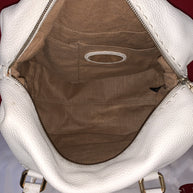 Fendi Selleria Peekaboo Lavorazione a mano Damen Handtasche Weiß Tote Bag