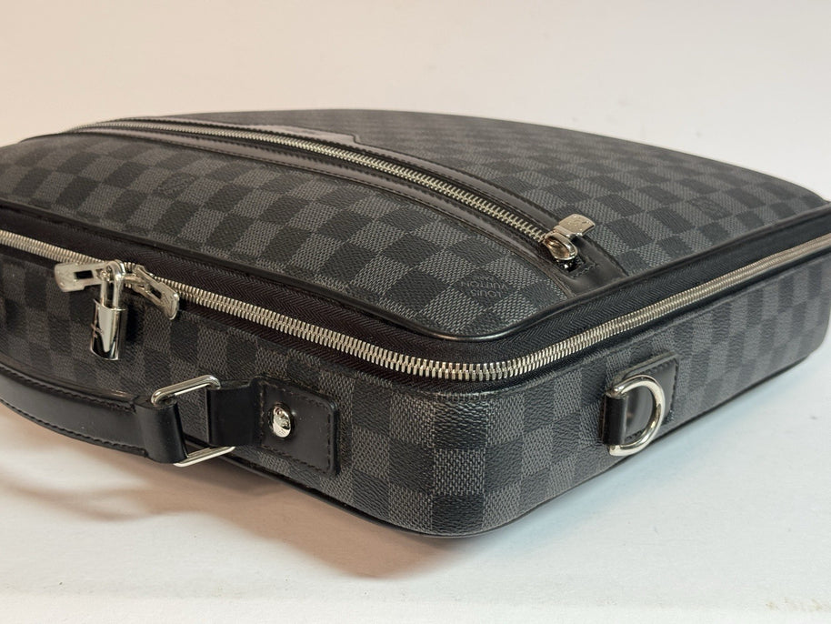 Louis Vuitton Steeve Porte Documents Damier Graphite Herren Businesstasche