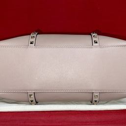 Valentino Garavani Rockstud Double Handle Bag Poudre Damen Handtasche Shopper