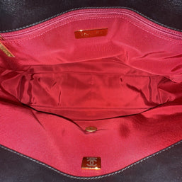 Chanel 19 Flap Bag „Jumbo“ Schwarz Lammleder großes Modell wie NEU