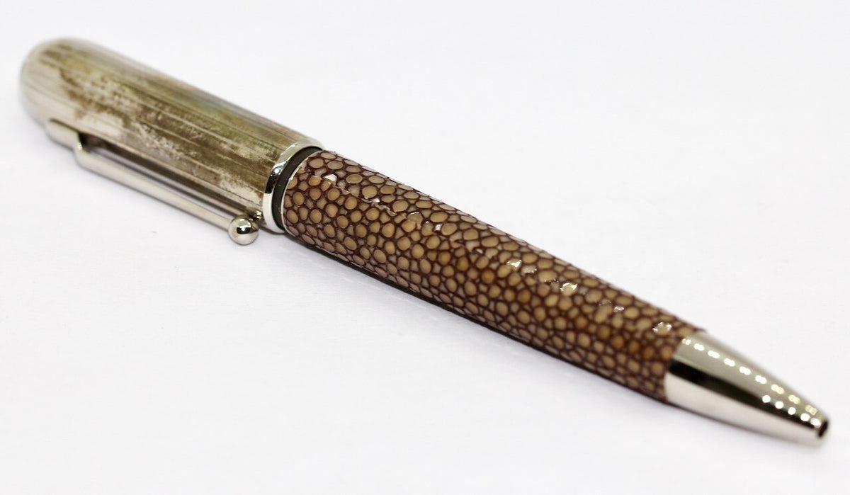 Dunhill Sidecar Limited Edition Exotic Leather Ballpoint Pen Kugelschreiber NEU