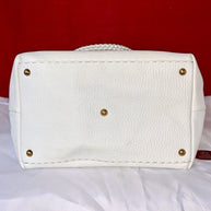Fendi Selleria Peekaboo Lavorazione a mano Damen Handtasche Weiß Tote Bag