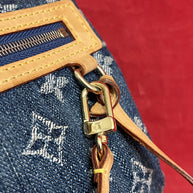 Louis Vuitton Pochette Accessoires Denim/Jeans Clutch Monogram 2006