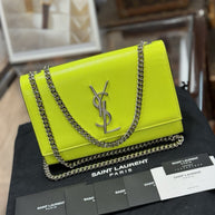 Yves Saint Laurent Kate YSL Summer Edition Neon Gelb Leder Umhängetasche