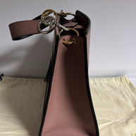 Fendi Runaway Handtasche Medium Bicolor Rose & Schwarz Leder Tote Bag