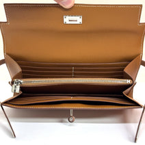 Hermes Kelly To Go Wallet Long Epsom Gold Braun Palladium Portemonnaie 2018