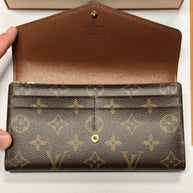 Louis Vuitton Sarah Geldbörse Portemonnaie Monogram Canvas Top Zustand