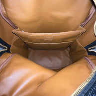 MCM Dual Stark Rucksack Großes Modell Schwarz Gold