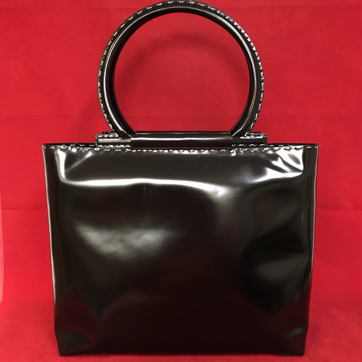 Große Salvatore Ferragamo Damen Handtasche schwarz