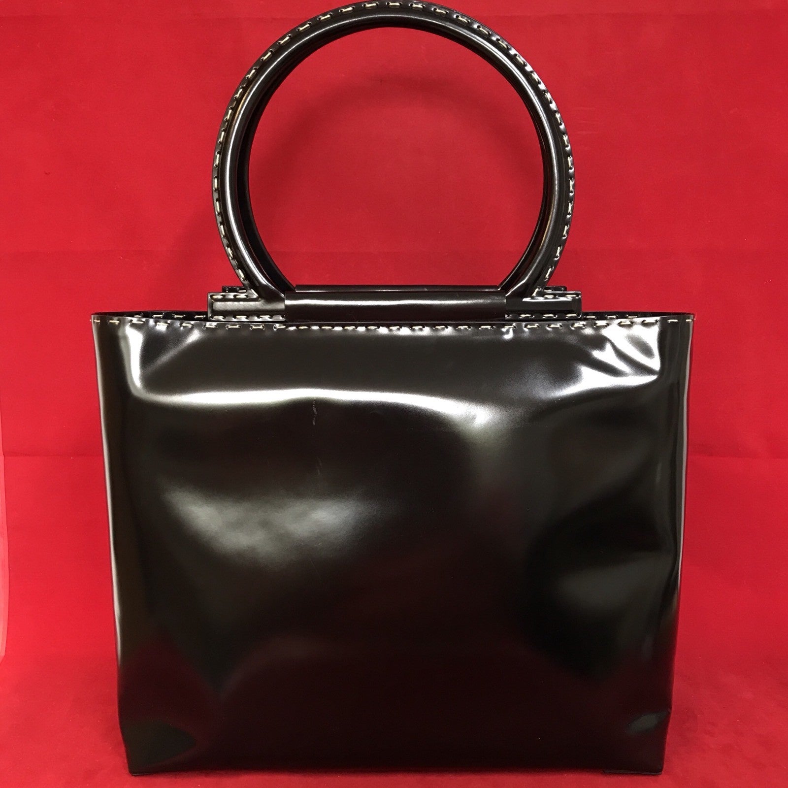 Große Salvatore Ferragamo Damen Handtasche schwarz